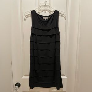 Calvin Klein black tiered dress